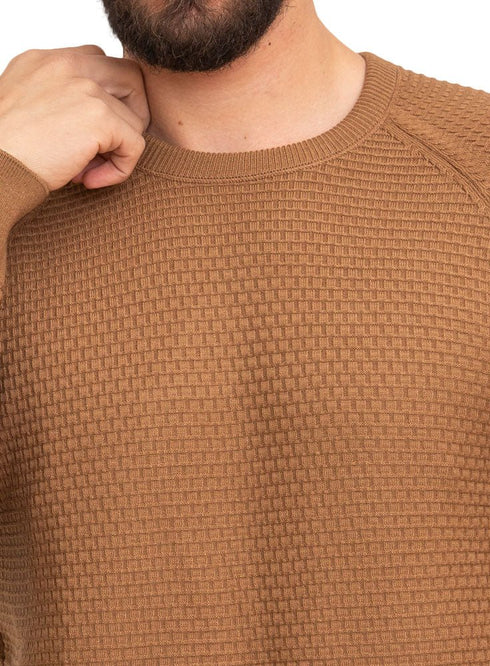 Brown - Design 00104 Round Pullover - Khotwh